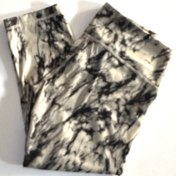 Lululemon Wunder Under Crop Leggings 8 Luxtreme Marble Mid Rise Pocket - Picture 11 of 15